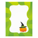 Halloween Pumpkin Witch Personalized Letterhead
