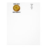 Keep Calm Have Some Pi (Pi On A Baked Pie) Personalized Letterhead