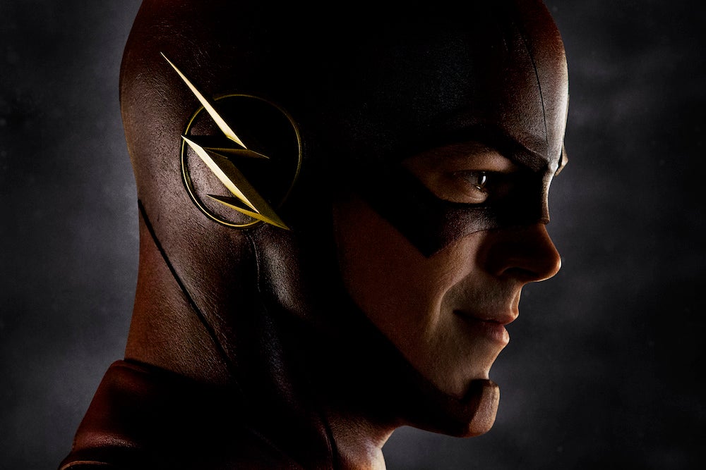 The TV&#39;s Flash is here, in uniform, and he looks PERFECT