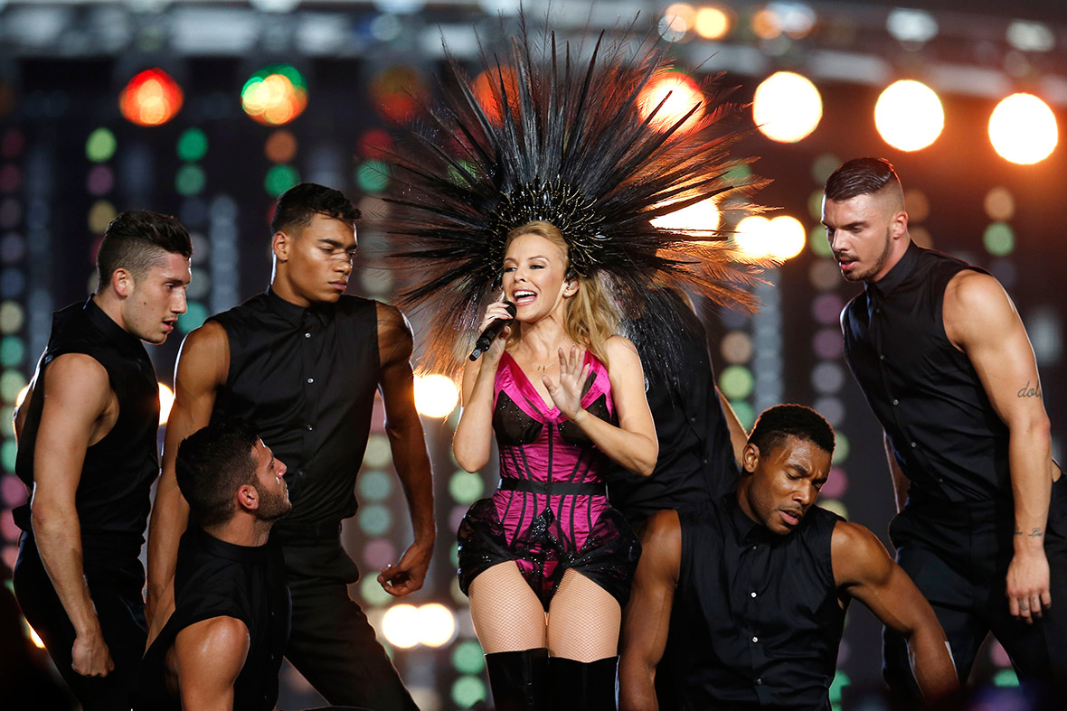 Kylie Minogue performs during the closing ceremony of the 2014 Commonwealth Games at Hampden Park in Glasgow