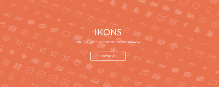 300 FREE vector icons from Piotr Kwiatkowski