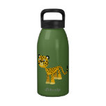Cute Happy Cartoon Cheetah 16oz Water Bottle