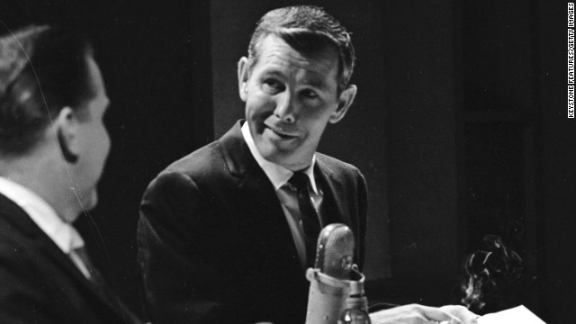 Johnny Carson's 30 years as a host of "The Tonight Show" made him a talk show icon. Carson, who hosted from 1962 to 1992, set the standard for late night show formats and style. Here, Carson speaks to a guest in 1964. 