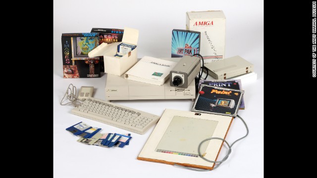 The Commodore Amiga computer, software and other equipment used by Warhol. 
