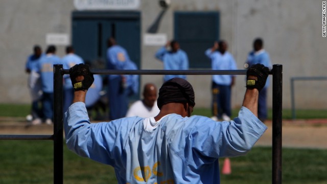 Inmates at an overcrowded California prison, shown in 2007, typify the results of an America that imprisons far too many, according to Newt Gingrich and Van Jones. 