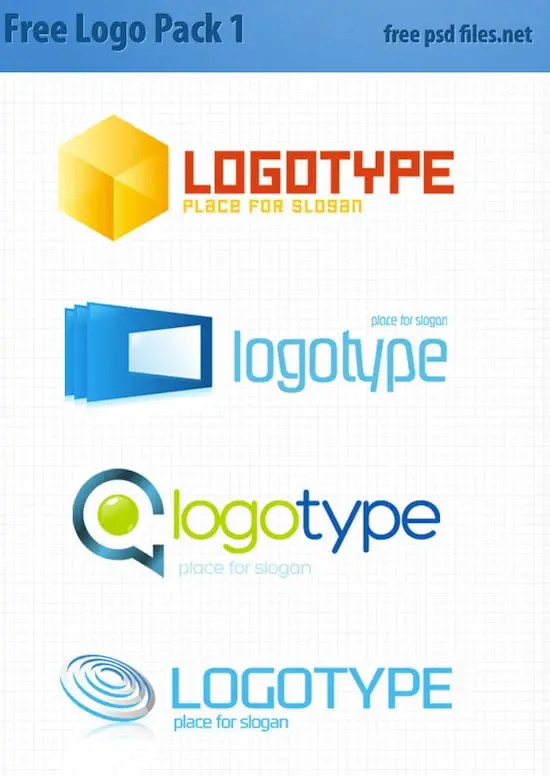 PSD Logo Design Templates Pack 1