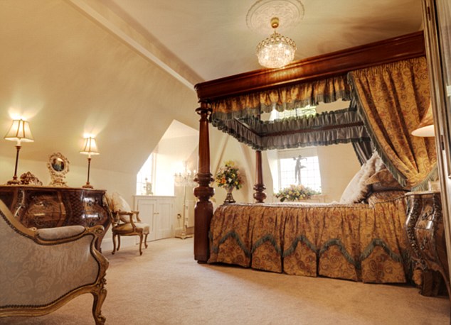 Fit for a king: The suites comprise of a series of rooms, so couples can enjoy complete privacy