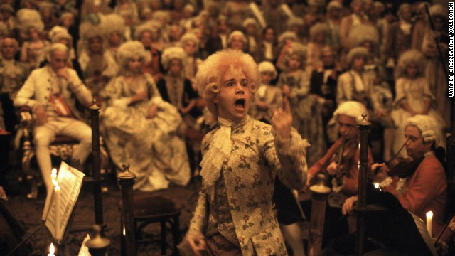 Another epic, "Amadeus" was based on Peter Shaffer's award-winning play about composer Wolfgang Amadeus Mozart (Tom Hulce) and his rival, Antonio Salieri. The film won eight Oscars, including awards for director Milos Forman -- his second, after "One Flew Over the Cuckoo's Nest" -- and star F. Murray Abraham, who played Salieri. 