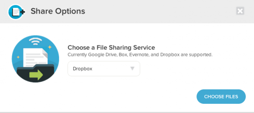 Dropbox screenshot 520x232 UberConference integrates with Dropbox to give users another option to share files within meetings