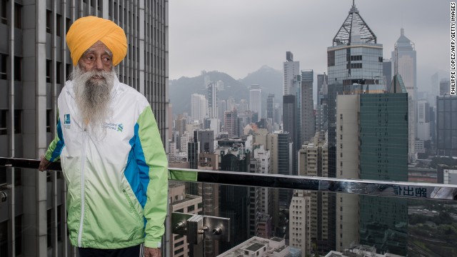 <a href='http://ift.tt/1pG6lz9'>Fauja Singh is recognized</a> as the first 100-year-old to ever run a marathon. The great-grandfather, now 103, continues to run or walk every day. Nicknamed the "Turbaned Tornado," he took up running to overcome his grief after the death of his wife and a son. He ran his first marathon at age 89. The key to life: "Laughter and happiness," he says. "That's your remedy for everything." 