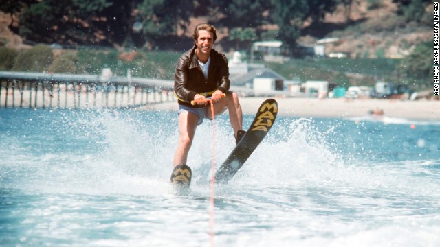 Ever wondered where the phrase "jumped the shark" came from? You can thank the "Happy Days" writers for that one. In 1977, the beloved show took a plot turn it couldn't recover from when Henry Winkler's Fonzie literally "jumped the shark" while water skiing.