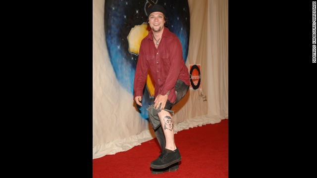 "Jackass" and "Viva La Bam" star Bam Margera has a tattoo of his uncle, Vincent "Don Vito" Margera, on his leg.