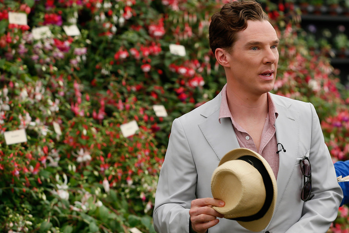 Benedict Cumberbatch attends the media day at the Chelsea Flower Show in London