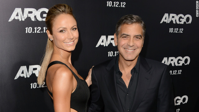 <strong>Stacy Keibler:</strong> Clooney dated reality TV and WWE star Stacy Keibler from 2011 to 2013. He was hesitant to discuss his romance with Keibler, as he told the <a href='http://ift.tt/1qWfQcr' target='_blank'>Hollywood Reporter in 2012</a>, "there is so little in my life that is private." News spread in July that the two had broken up for an undisclosed reason. Keibler went on to marry entrepreneur Jared Pobre in Mexico in March. 