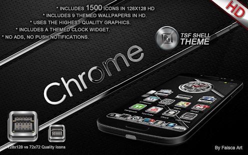 TSF Shell Theme Chrome Premium - screenshot thumbnail