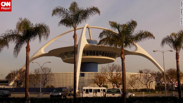 The "Theme Building" at Los Angeles International Airport was meant to look like a spaceship, according to the<a href='http://ift.tt/1lTRb2G' target='_blank'> University of Southern California</a>. Designed by William Pereira, it was built in 1961 and served as a restaurant for years. iReporter <a href='http://ift.tt/1rk8Qsx'>Marie Sager</a> remembers dining there 30 years ago. 