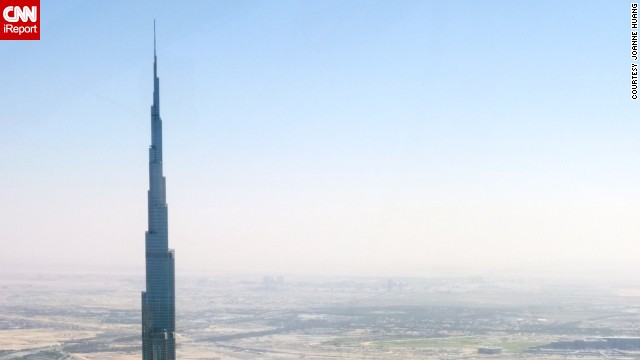 This is just the tip of <a href='http://ift.tt/1lTRbzE'>Burj Khalifa</a>, which is the tallest man-made structure in the world, standing at 2,722 feet. It has set records for having the world's highest restaurant, elevator installation and even vertical concrete plumbing.