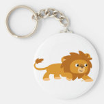 Cute Smart Cartoon Lion Keychain