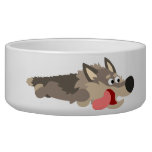 Cute Fleet Cartoon Wolf Pet Bowl