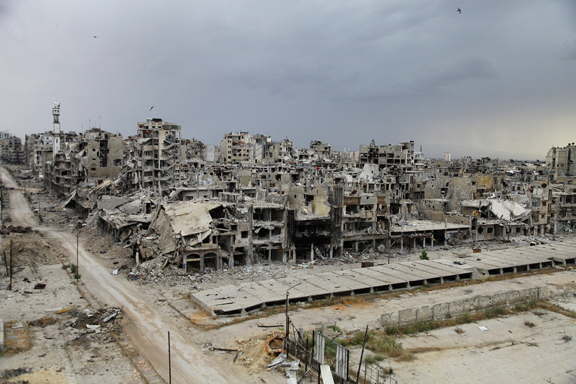 The staggering scale of destruction that two years of fighting inflicted on rebel-held parts of Homs
