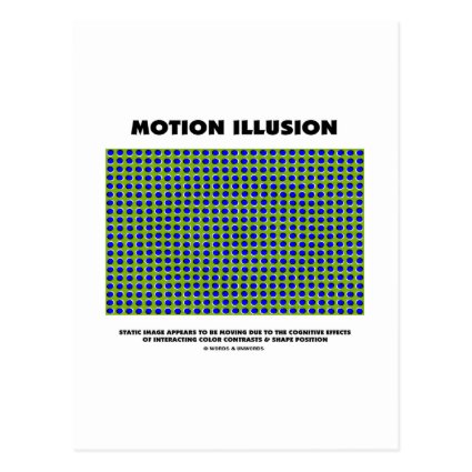 Motion Illusion (Optical Illusion) Post Card