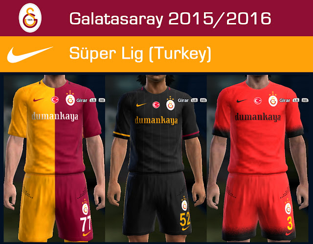 Galatasaray Kits 2015-2016