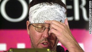 David Foster Wallace at the New Yorker Magazine Festival in 2002.