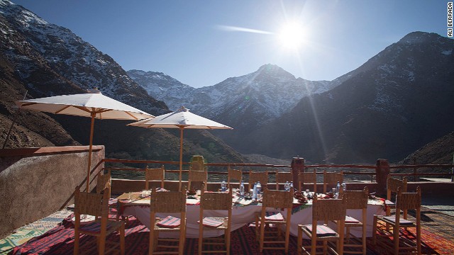The Atlas Mountain village of Armed is the last stop before Toubkal, Morocco's highest mountain, the peak of which affords views over the Sahara.