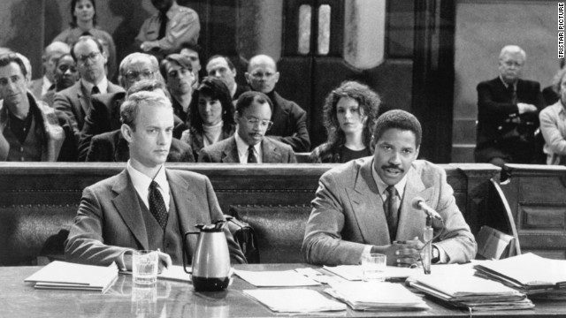<strong>"Philadelphia" (1993)</strong> - Tom Hanks won an Oscar for his performance as a man stricken with AIDS who employs Denzel Washington's character to represent him in a wrongful termination suit. (Netflix)