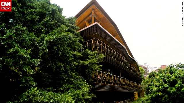 <a href='http://ift.tt/1t0bH8k'>The Beitou Branch</a> of the <a href='http://ift.tt/1t0bFNM' target='_blank'>Taipei Public Library</a> in Taiwan looks like a tree house and is known for being green. The building's sloping turf roof drains rainwater into recycling troughs and captures solar energy. These are just some of the building's ecofriendly features. 