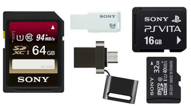 A Ton of Sony Storage is On Sale Today, Even a Vita Memory Card!