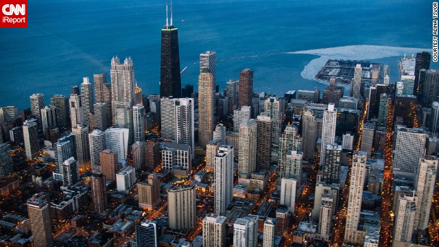 Photographer Alina Tsvor took this <a href='http://ift.tt/1m9WaBk'>aerial photograph</a> of Chicago during a helicopter tour to try to capture the city in a new way. Click through to see other images of Chicago in all its glory.