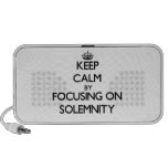 Keep Calm by focusing on Solemnity Portable Speakers