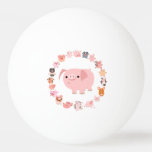 Cute Cartoon Pig Mandala Ping Pong Ball Ping-Pong Ball