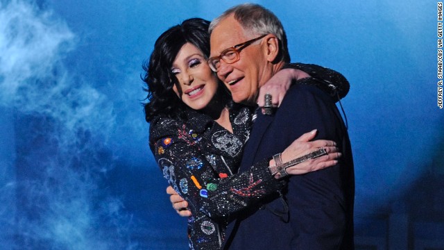 Cher and Letterman have a storied past, as the singer seems to have a unique ability to confound the comedian. Once in 1996 she told him he looked like "s---," and generally gave him a hard time. However, the singer has appeared on his show several times since, including in 2013, when she gave him a big hug after performing a song off her latest album. 