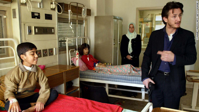 In 2002, a year before the Iraq war began, actor Sean Penn met with Iraqi Deputy Prime Minister Tariq Aziz and paid a visit to al-Mansour Children's Hospital in Baghdad. Aziz says Penn spoke very strongly against aggression against Iraq by U.S. forces. In 2007, Penn also visited Chavez, to whom he penned a letter criticizing Bush.