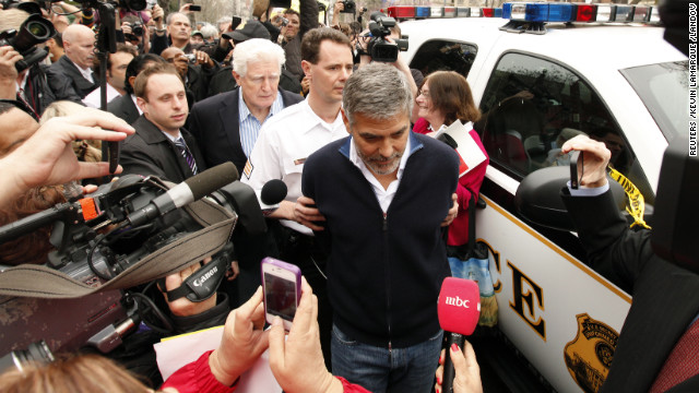 In 2012, actor George Clooney was arrested for civil disobedience during a protest outside the Sudanese Embassy. Clooney, who appeared in the documentary "Darfur Now," has advocated vehemently for a resolution of the Darfur conflict.
