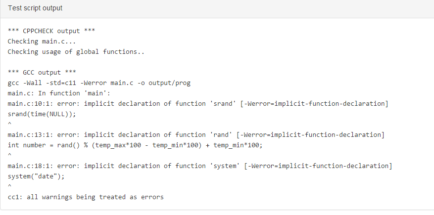 implicit declaration of functions errors