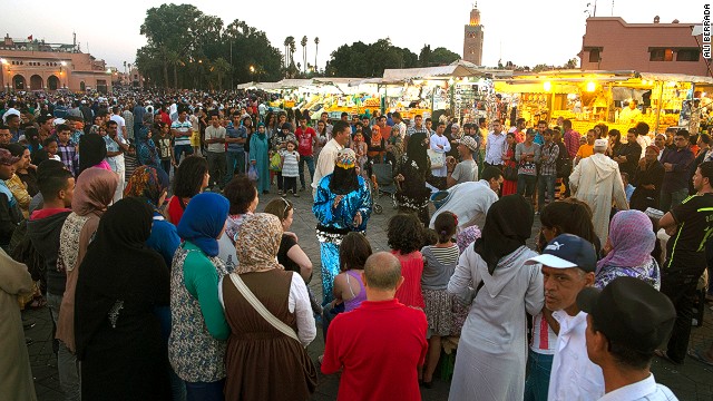 Storytellers, who tell tales from traditional Arabic literature such as "The Thousand and One Nights," have been a fixture in Jemaa el-Fna for centuries. 