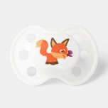 Cute Cartoon Fox And Butterfly Pacifier