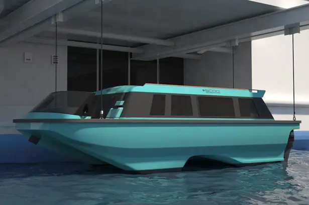 Swath Electra Glid Megayacht Tender by Sauter Carbon Offset Design