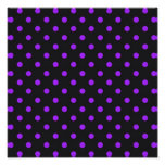 Black and Purple Polka Dot Photographic Print