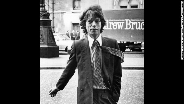 Mick Jagger arrives at a London court in 1979 to go over his divorce settlement with Bianca. They were married for nine years.