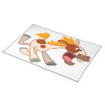 Lively Cartoon Pinto Horse Placemat