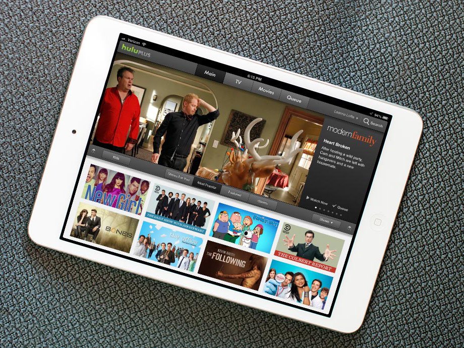 Hulu on iPad mini