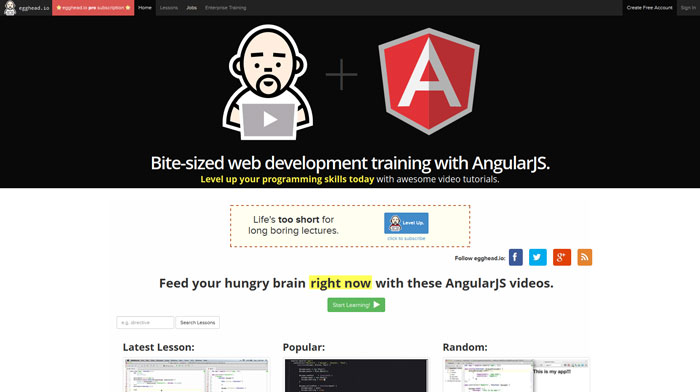 Bite-sized web development training with AngularJS
