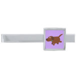 Cute Cartoon Chocolate Labrador Tie Bar