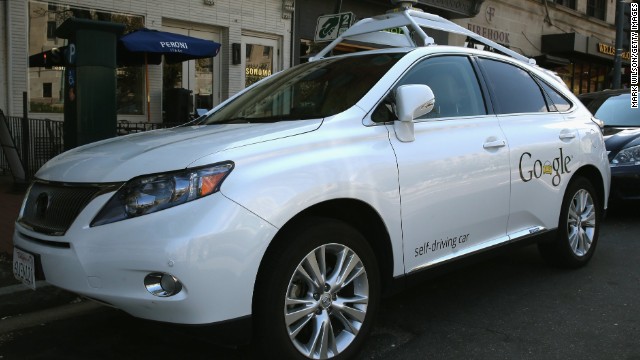<a href='http://ift.tt/1nArMPC'>Google has logged over 300,000 miles testing driverless cars </a>around the United States. Pictured here is its Lexus RX 450H self-driving car parked on a street in Washington, D.C., in April 2014. 