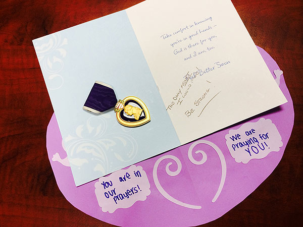Slender Man Survivor Receives Purple Heart from Anonymous Donor