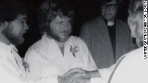 Adams (left) and Sullivan were one of six same-sex couples who were married in Boulder, Colorado, in 1975.